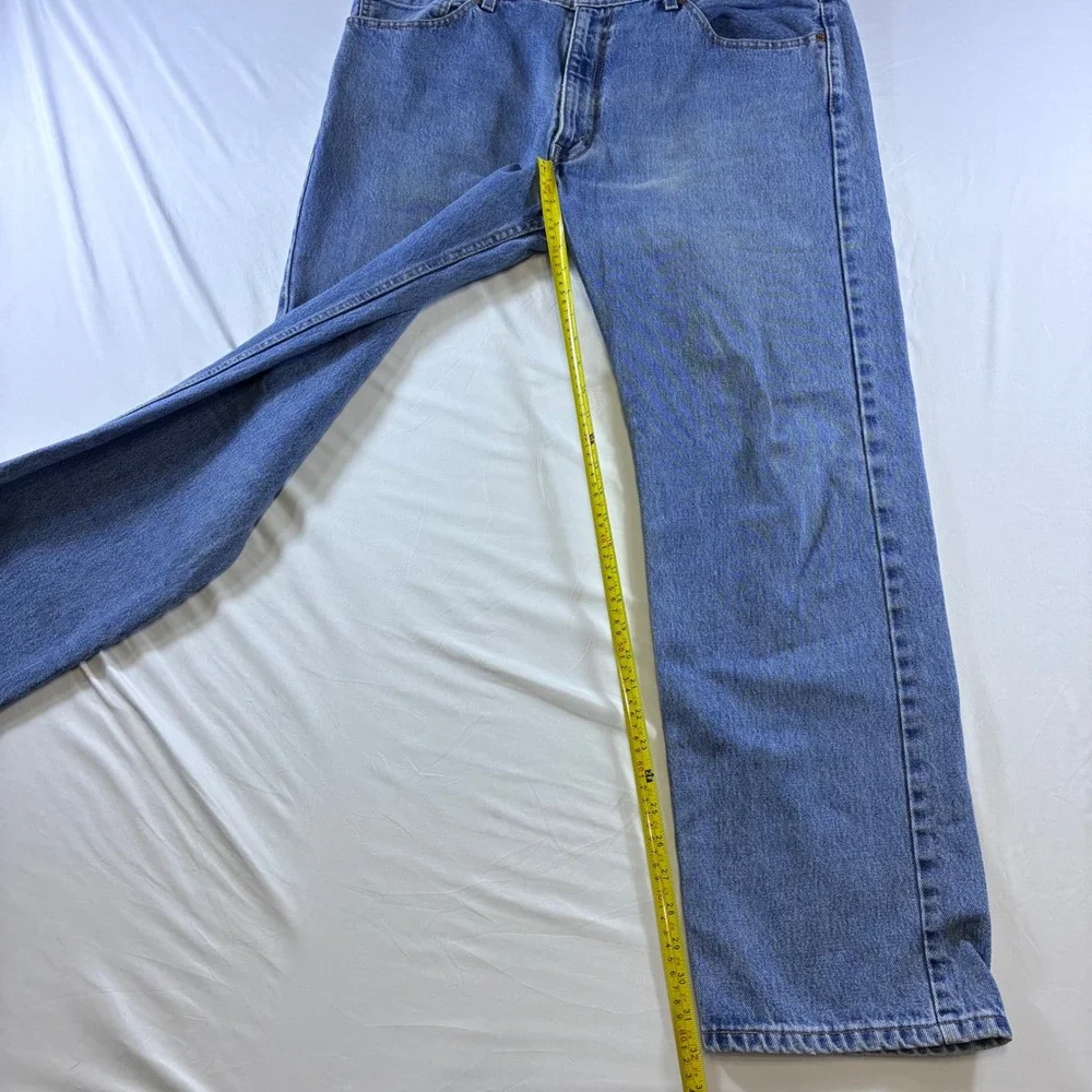 Levis 505 Regular Fit Straight Leg Jeans Mens 40x32 Blue Denim 00505-4891‎